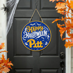 University of Pittsburgh Halloween Round Door Décor with Hanging Rope,, Collegiate, Home