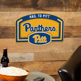 University of Pittsburgh USA Embossed Steel Wall Sign, 11" x 17", Collegiate, Home