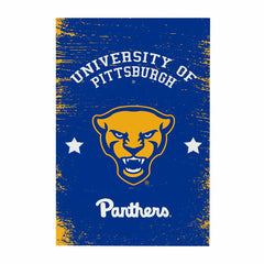 University of Pittsburgh Wood Wall Sign, 16x24, Collegiate, Home