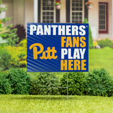 University of Pittsburgh Coroplast Yard Sign "Fans Play Here", Collegiate, Home