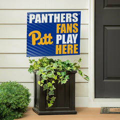 University of Pittsburgh Coroplast Yard Sign "Fans Play Here", Collegiate, Home