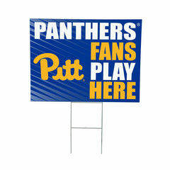 University of Pittsburgh Coroplast Yard Sign "Fans Play Here", Collegiate, Home