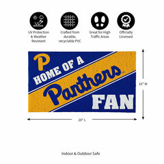 University of Pittsburgh, PVC Mat COLOR, Home of a Fan, Collegiate