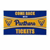 28" x 16" PVC Trapper Mat, Come Back with Tickets, University of Pitts, Collegiate