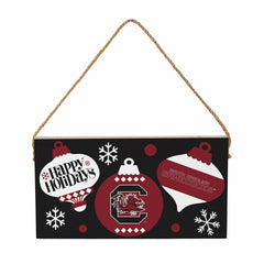 University of South Carolina Holiday Wood Wall Sign, 6x11, Collegiate, Home