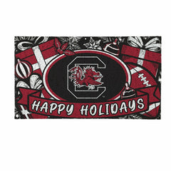 University of South Carolina Holiday PVC Mat, 28"x16", Collegiate