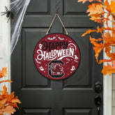 University of South Carolina Halloween Round Door Décor with Hanging R, Collegiate, Home