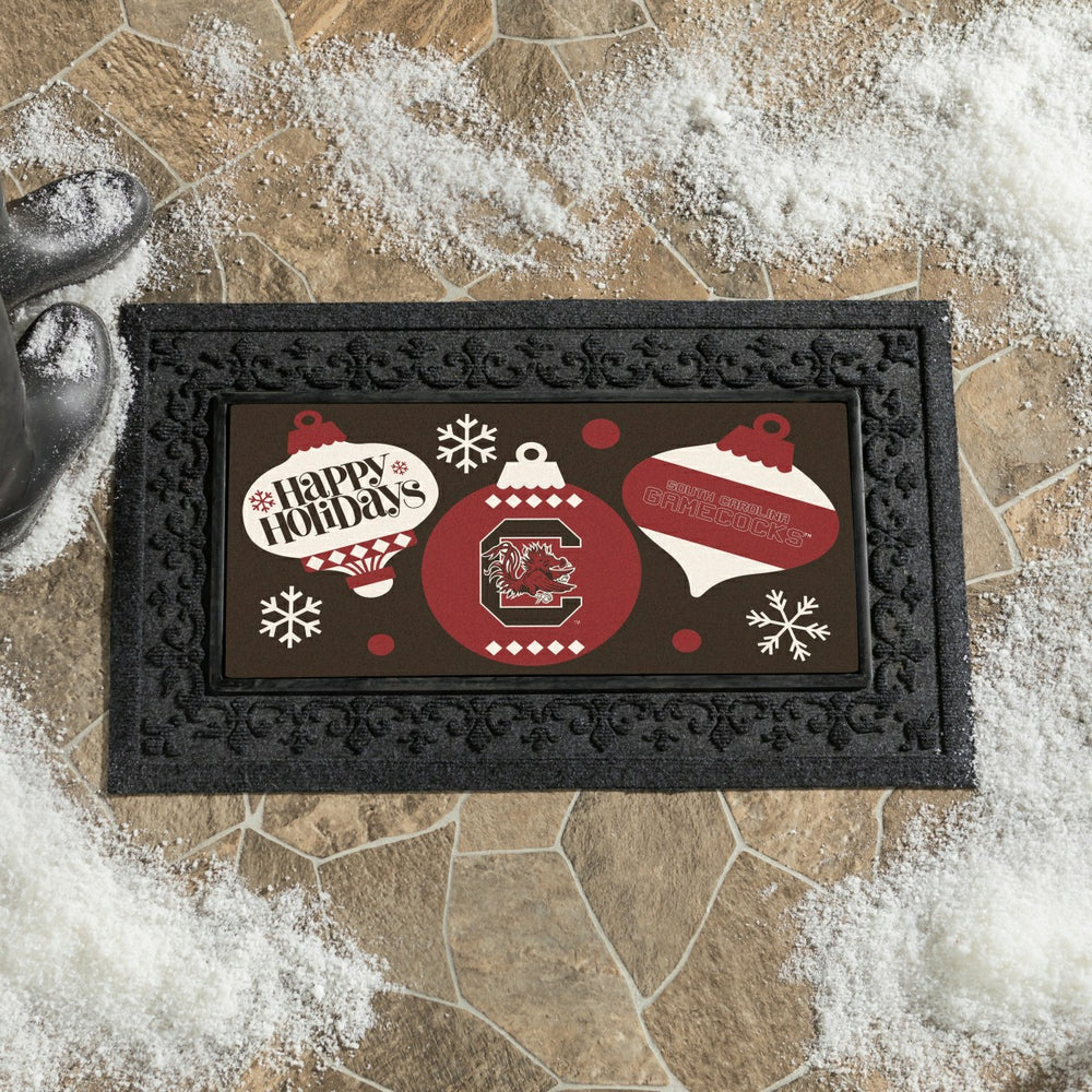 University of South Carolina Holiday Flocked Coir Sassafras Switch Mat, Collegiate