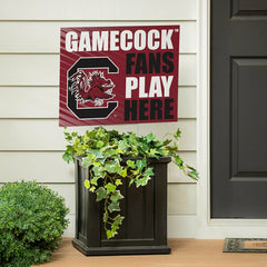 University of South Carolina Coroplast Yard Sign "Fans Play Here", Collegiate, Home