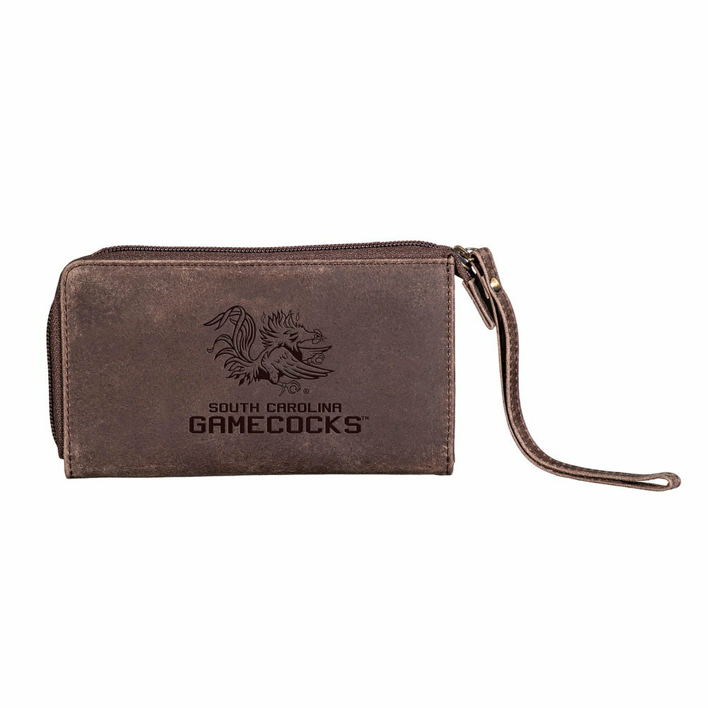 Wristlet Wallet, Brown, University of South Carolina, Collegiate, Home