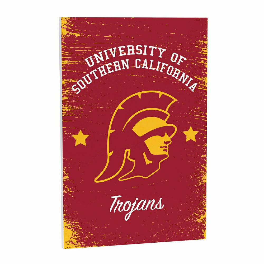 University of Southern California Wood Wall Sign, 16x24, Collegiate, Home