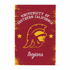 University of Southern California Wood Wall Sign, 16x24, Collegiate, Home