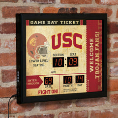 Scoreboard Wall Clock, University of Southern California, Collegiate, Home