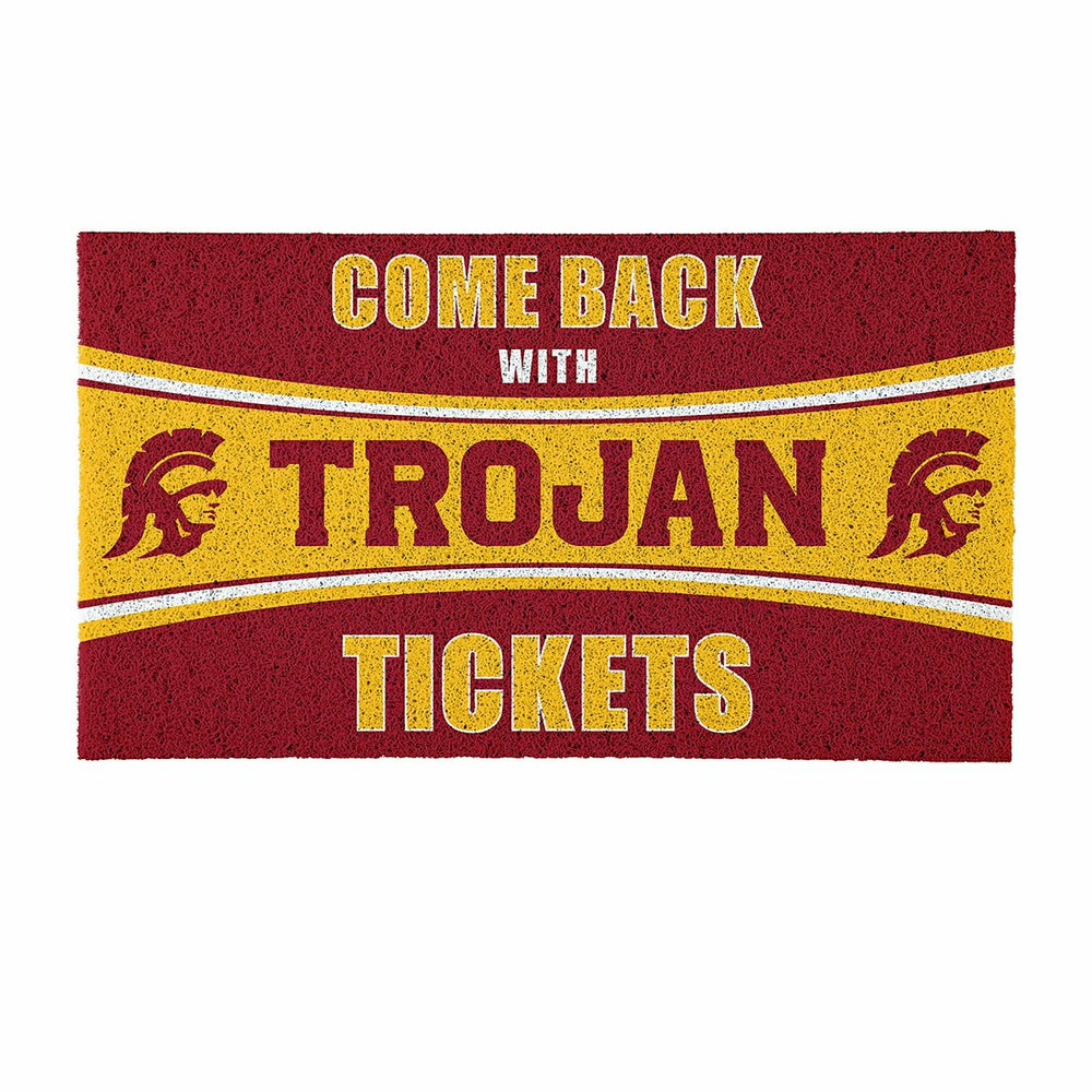 28" x 16" PVC Trapper Mat, Come Back with Tickets, University of South, Collegiate