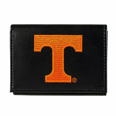 University of Tennessee Black Tri-Fold Embroidered Wallet w/ RFID Blocking, Collegiate, Home