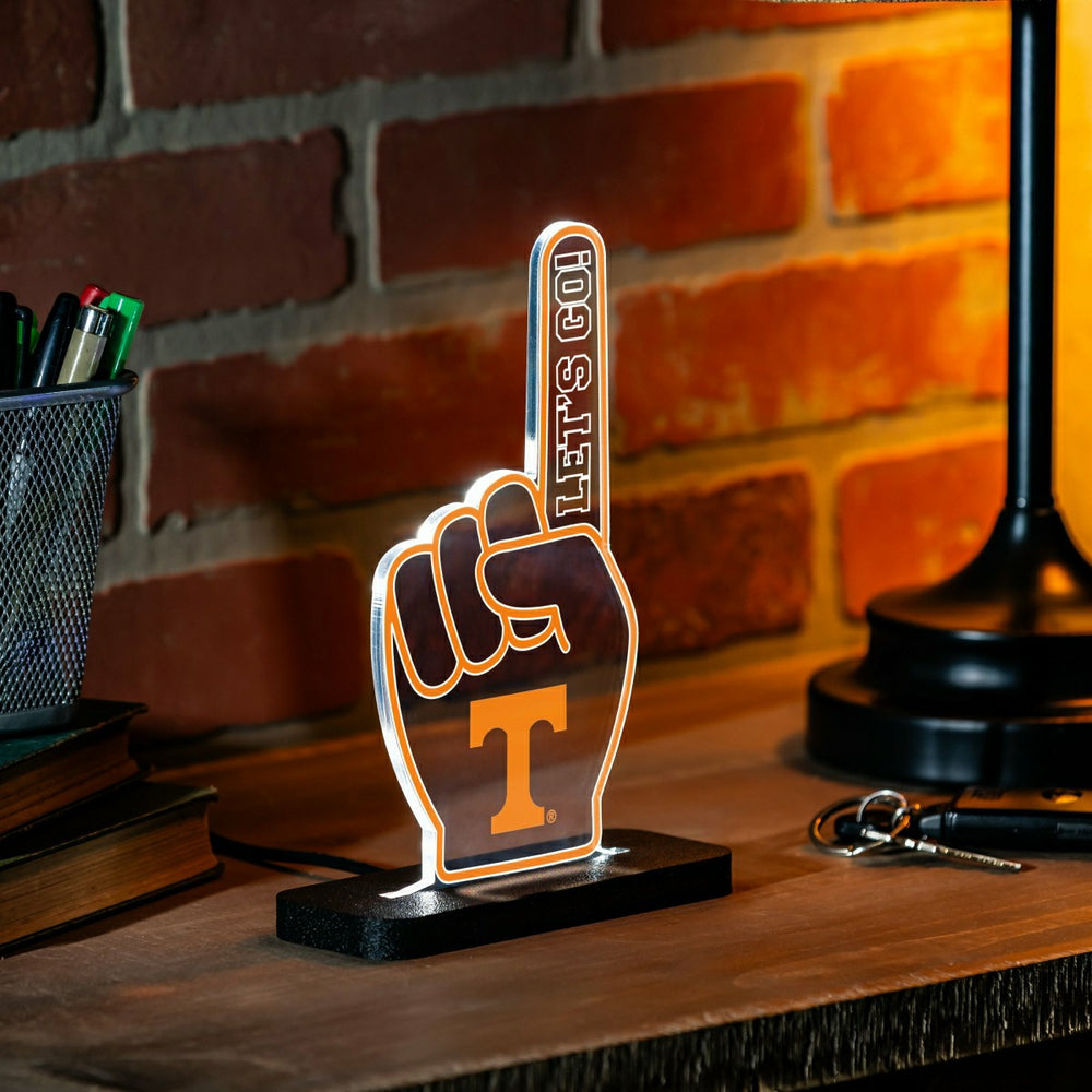 University of Tennessee College Foam Finger Desklite LED Decor, Collegiate, Home