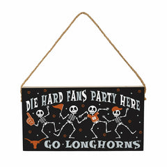 University of Texas Halloween Wood Wall Sign, 6x11, Collegiate, Home