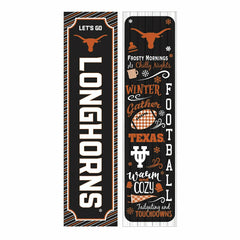 46" Double Sided Leaner, University of Texas, Winter Seasonal, Collegiate, Home