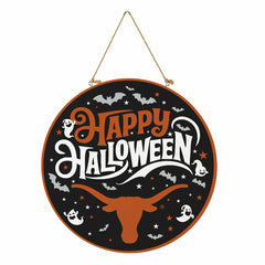 University of Texas Halloween Round Door Décor with Hanging Rope, 18x1, Collegiate, Home