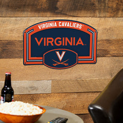 University of Virginia USA Embossed Steel Wall Sign, 11" x 17", Collegiate, Home