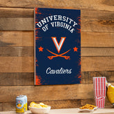 University of Virginia Wood Wall Sign, 16x24, Collegiate, Home