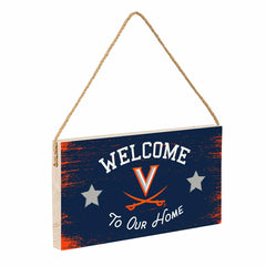 University of Virginia Wood Wall Sign, 6x11, Collegiate, Home