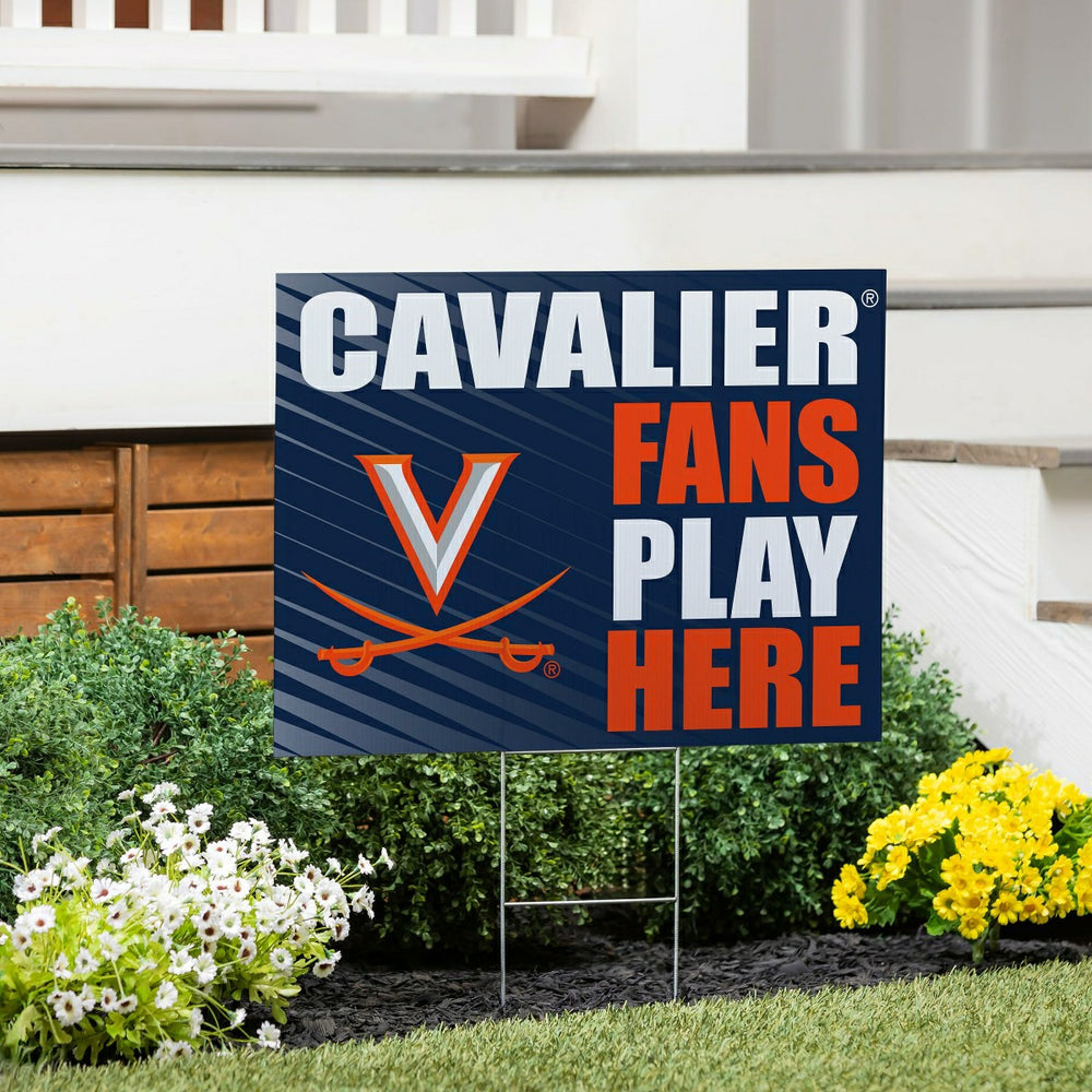 University of Virginia Coroplast Yard Sign "Fans Play Here", Collegiate, Home