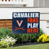 University of Virginia Coroplast Yard Sign "Fans Play Here", Collegiate, Home