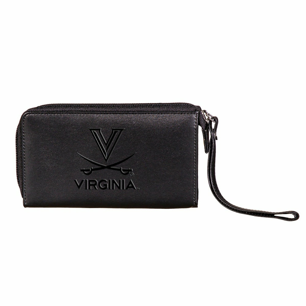 Wristlet Wallet, Black, University of Virginia, Collegiate, Home