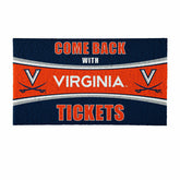 28" x 16" PVC Trapper Mat, Come Back with Tickets, University of Virgi, Collegiate