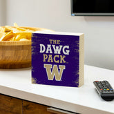 University of Washington Plock, Down Home Fans, 6x6, Collegiate, Home