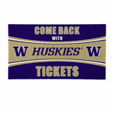 28" x 16" PVC Trapper Mat, Come Back with Tickets, University of Washi, Collegiate