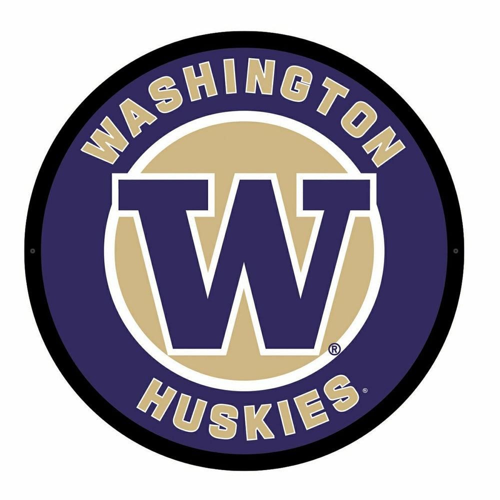 LED Wall Decor, Round, University of Washington, Collegiate, Home