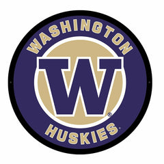 LED Wall Decor, Round, University of Washington, Collegiate, Home