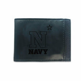 Front Pocket Wallet w/ RFID Blocking, US Naval Academy, Black, Collegiate, Home