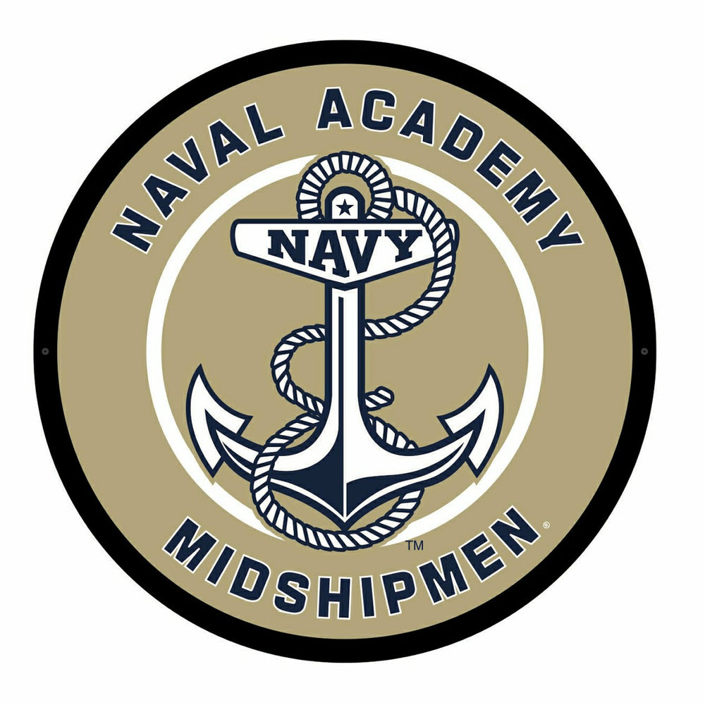 LED Wall Decor, Round, US Naval Academy, Collegiate, Home