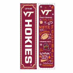 46" Double Sided Leaner, Virginia Tech, Winter Seasonal, Collegiate, Home