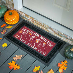 Virginia Tech Flocked Coir Halloween Sassafras Switch Mat, 22"x10", Collegiate