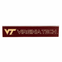 Virginia Tech Engraved Wood Sign, 3.5" x 18", Collegiate, Home