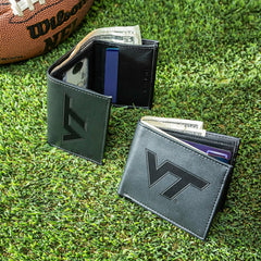 Virginia Tech, Bi-Fold and Tri-Fold Wallet Gift Set, Black, Collegiate, Home