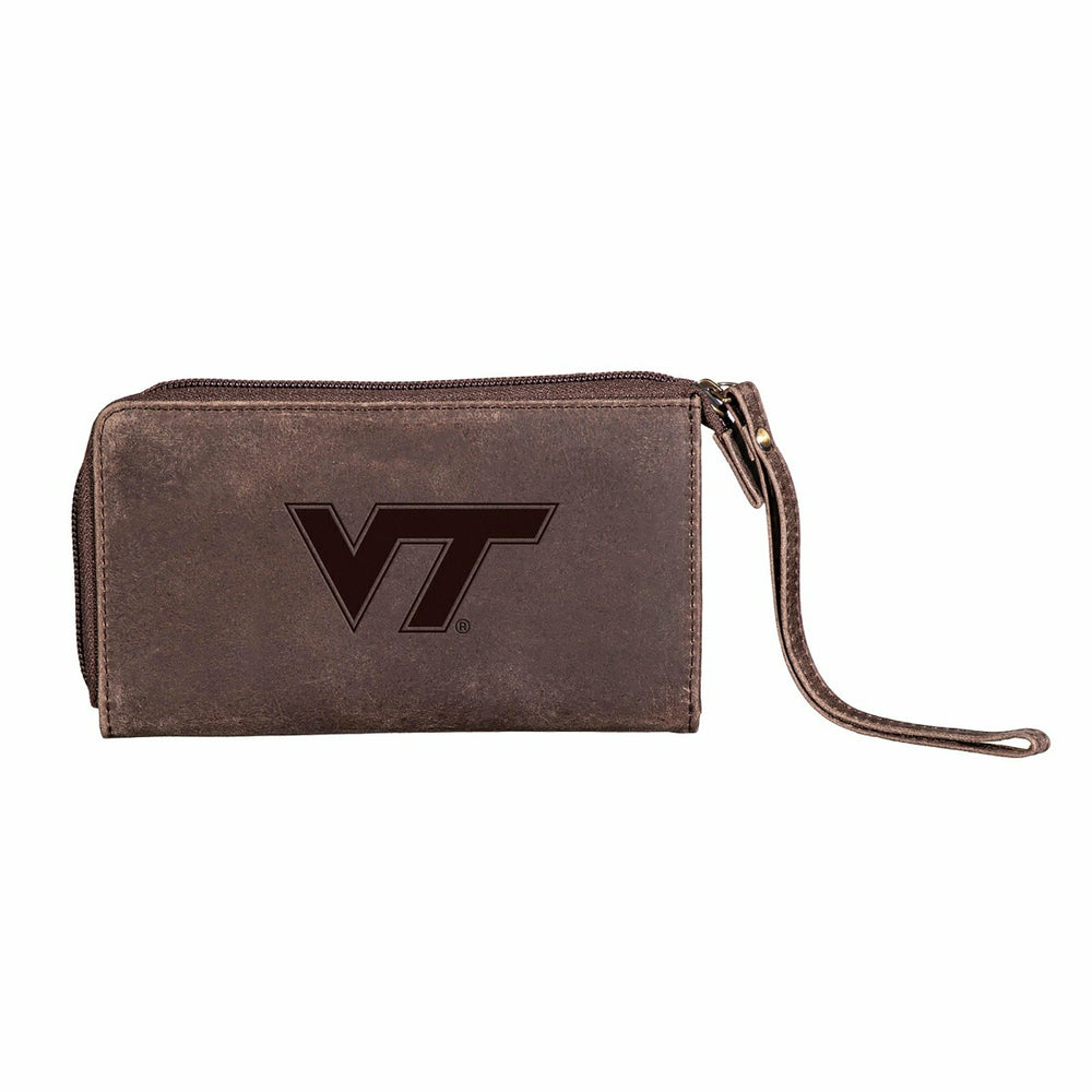 Wristlet Wallet, Brown, Virginia Tech, Collegiate, Home