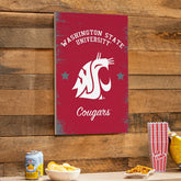 Washington State University Wood Wall Sign, 16x24, Collegiate, Home