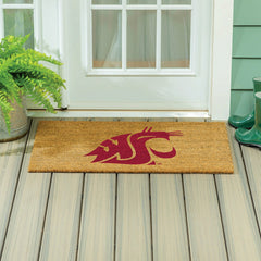 Washington State University Large Full Color Coir Mat, 36"x24", Collegiate