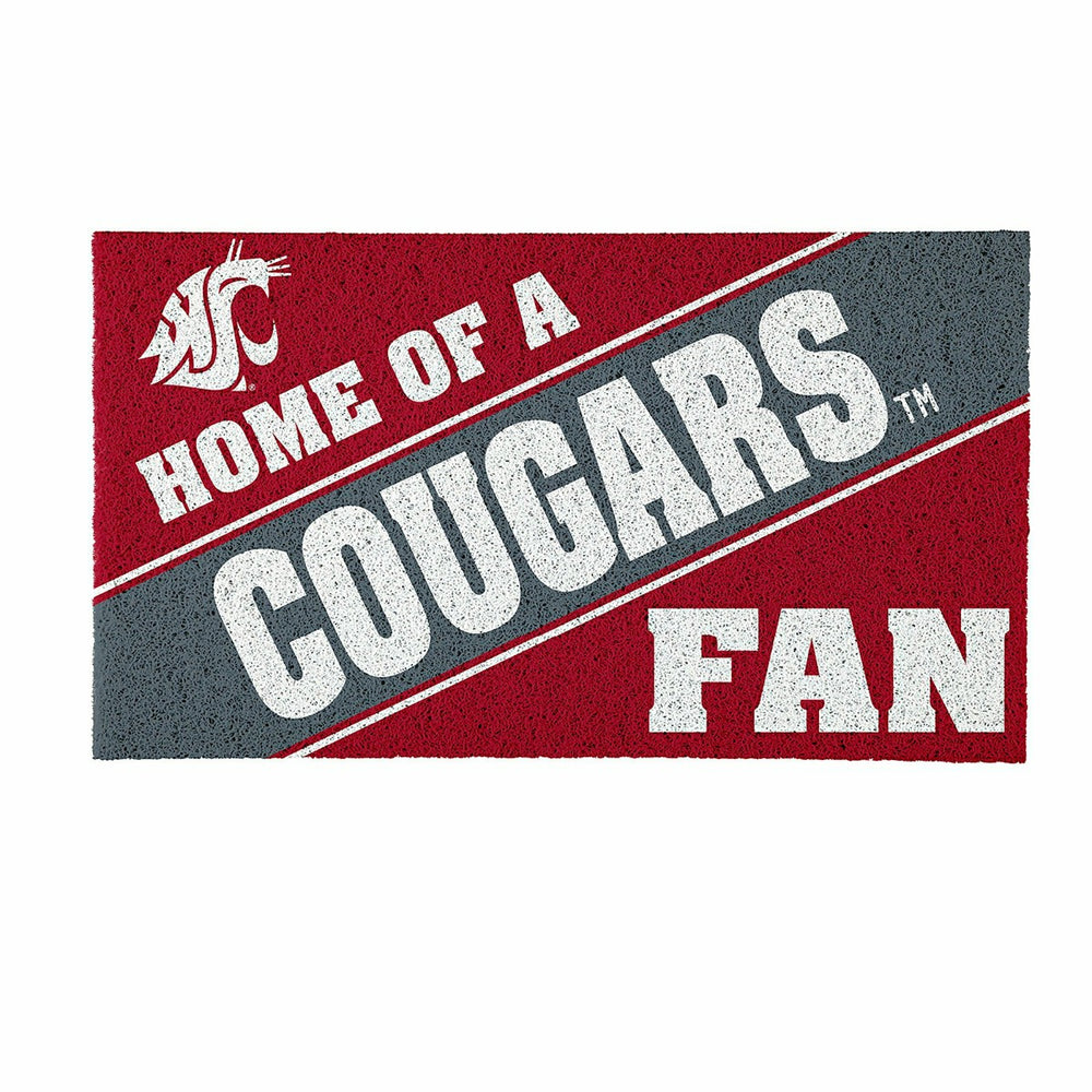 Washington State University, PVC Mat COLOR, Home of a Fan, Collegiate