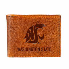 Washington State University, Embossed 100% Genuine Tumbled Leather Pas, Collegiate, Home