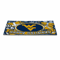 West Virginia University Holiday PVC Mat, 28"x16", Collegiate