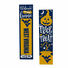 47" Double Sided Leaner, West Virginia University, Halloween, Collegiate, Home