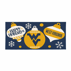 West Virginia University Holiday Flocked Coir Sassafras Switch Mat, 22, Collegiate