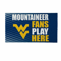 West Virginia University Fan Mat, 28"x16", Collegiate
