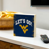 West Virginia University Plock, Down Home Fans, 6x6, Collegiate, Home